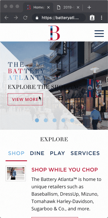 Battery Atlanta Mobile Website Development