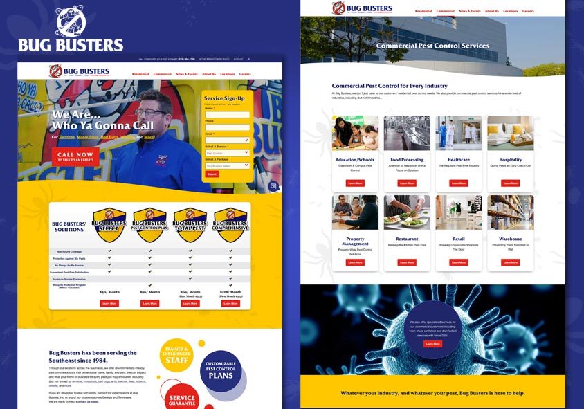 <p>bugbustersusa.com homepage design and corporate services</p>