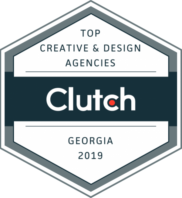 Clutch top award for creative design agencies in Georgia 2019 width=